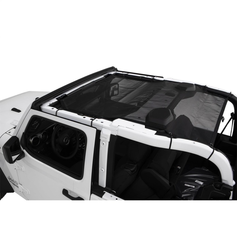 Rampage 2018-2019 Jeep Wrangler(JL) Sport 2-Door Mesh Shade Top - Black thumbnail 2