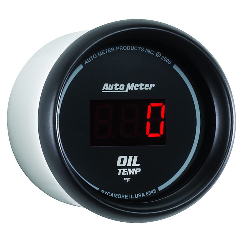 Autometer Black 0-400F Digital Oil Temp Gauge thumbnail 5