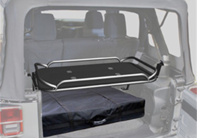 Rampage 2007-2018 Jeep Wrangler(JK) Rear Sport Rack - Black thumbnail 4