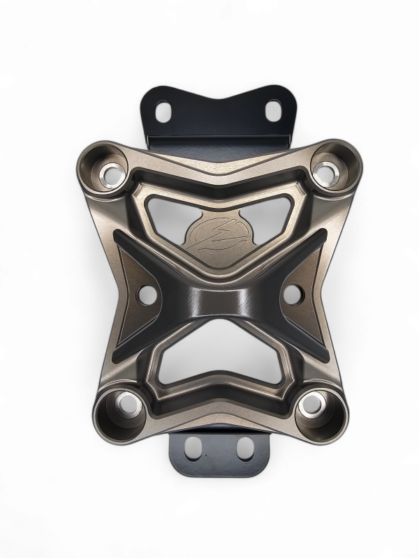 Elektric Offroad 2022+ Can Am X3 Maverick 10 Bolt Radius Rod Plate With Pull Hook (Gun Metal)