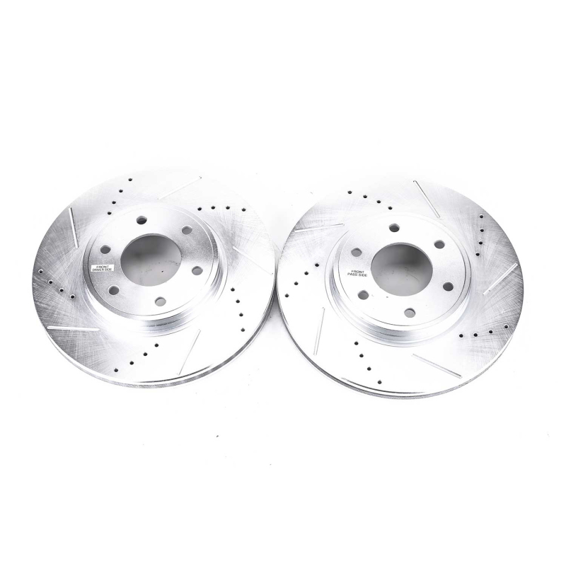 Power Stop 06-09 Chevrolet Trailblazer Front Evolution Drilled & Slotted Rotors - Pair thumbnail 2
