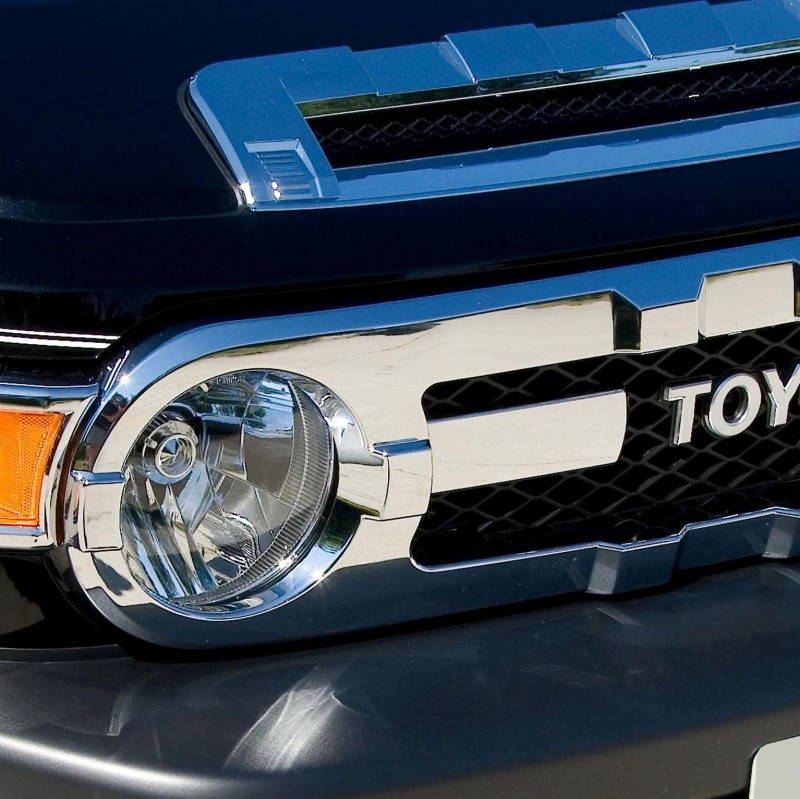 Putco 07-14 Toyota FJ Cruiser Chrome Trim Grille Covers thumbnail 3