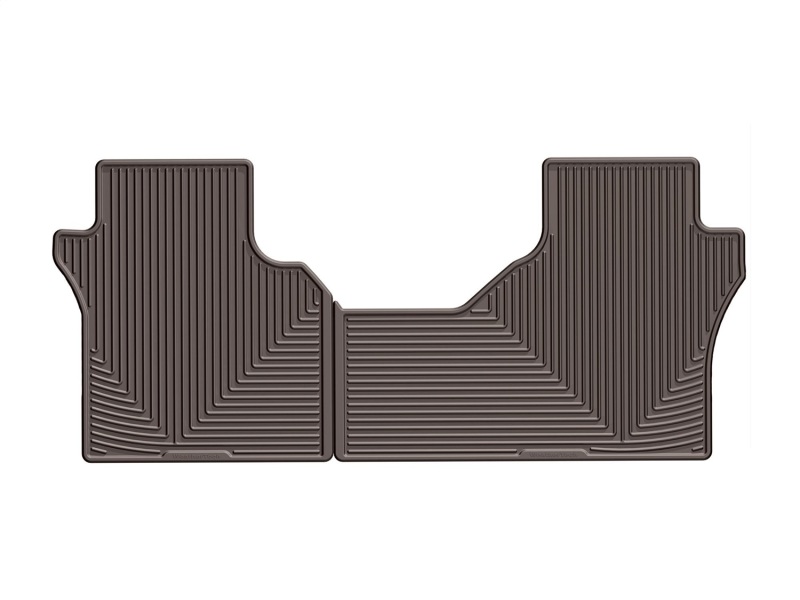 WeatherTech 2019+ Chevrolet Silverado 1500 Rear Rubber Mats - Cocoa