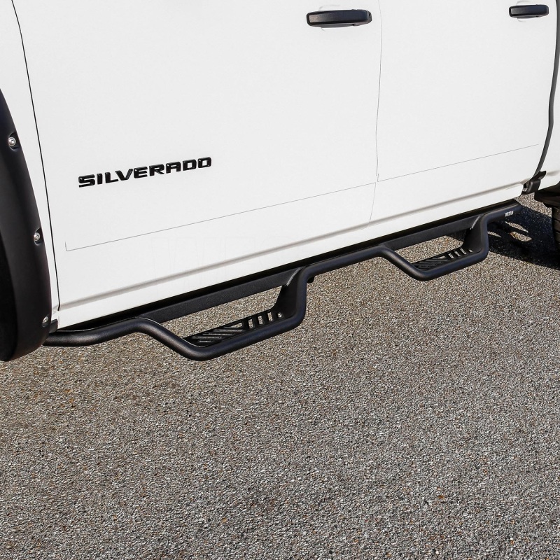 Westin 14-18 Chevrolet Silverado/GMC Sierra Crew Cab Outlaw Nerf Step Bars (Excl. Diesel) -Text. Blk thumbnail 9