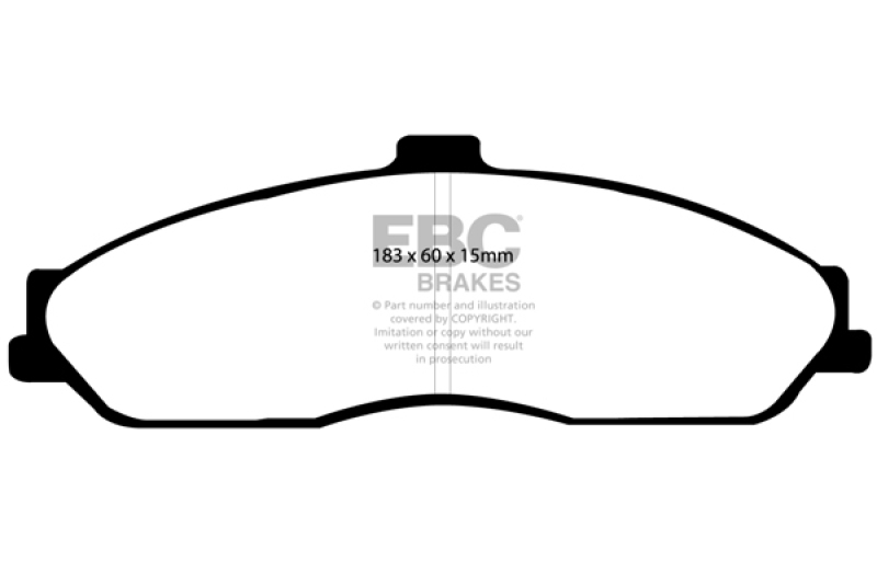 EBC 03-04 Cadillac XLR 4.6 Bluestuff Front Brake Pads thumbnail 5
