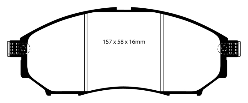 EBC S3 Brake Pad and Rotor Kit (1x ebcGD7427, 1x ebcDP61671) thumbnail 5