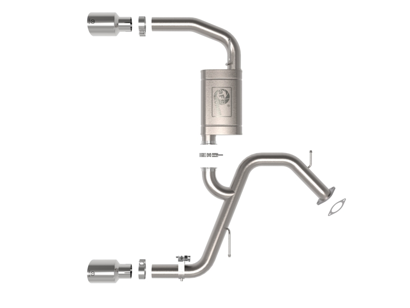 aFe Takeda 22-23 Hyundai Elantra N L4-2.0L (t) 3in 304 SS Axle-Back Exhaust w/ Polished Tips thumbnail 9