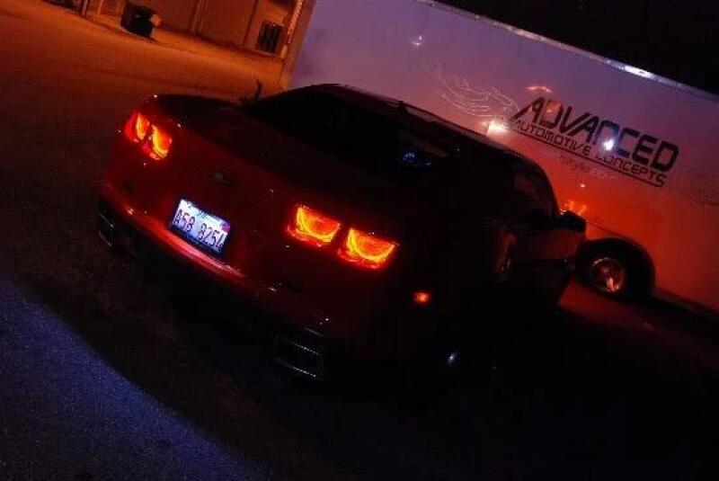 Oracle 10-13 Chevrolet Camaro LED Afterburner Tail Light Halo Kit - Red thumbnail 9