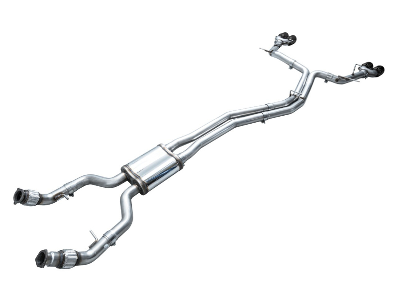 AWE Tuning 19-23 Audi C8 S6/S7 2.9T V6 AWD Track Edition Exhaust - Diamond Black Tips thumbnail 9