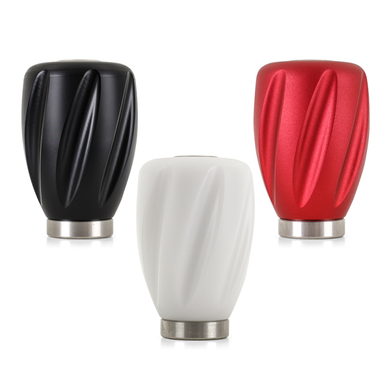 Mishimoto Weighted Steel Core Shift Knob, Twist, Red