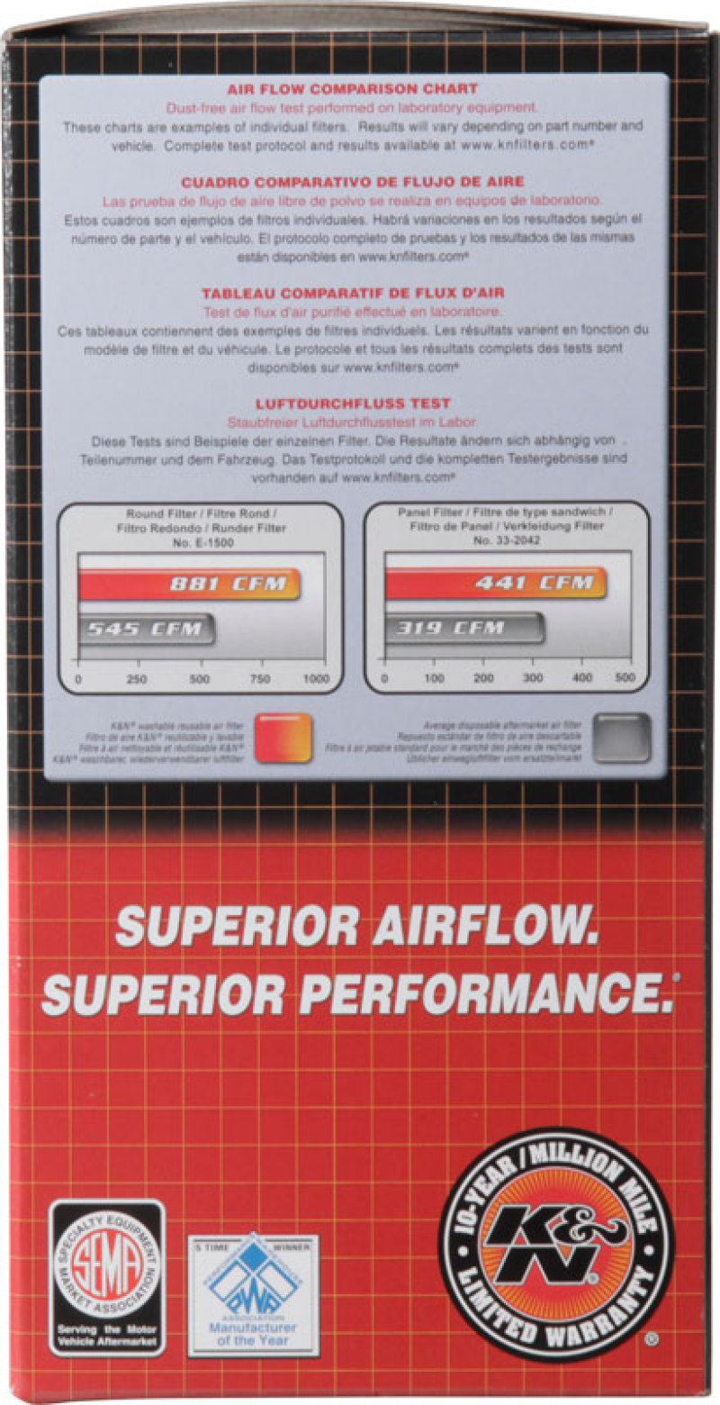 K&N X-Stream Top Filter - Red - Size 9in - 5.125in Neck Flange / 2.75in Height thumbnail 5