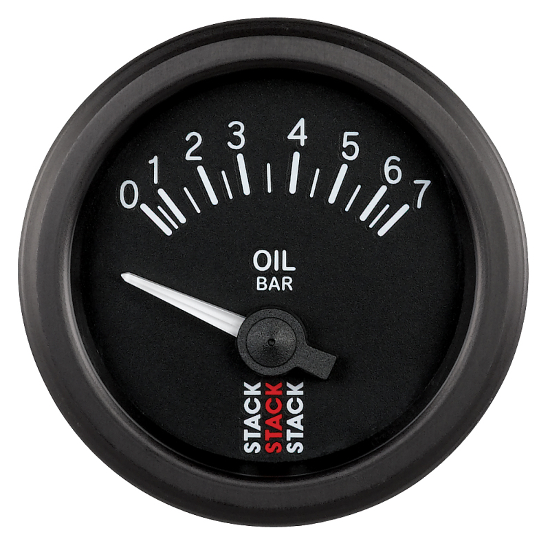 Autometer Stack 52mm 0-7 Bar M10 (M) Electric Oil Pressure Gauge - Black thumbnail 2