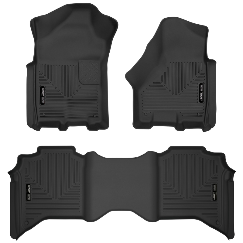 Husky Liners 19-20 Dodge Ram 2500/3500 Crew Cab X-Act Contour Front and Second Row Seat Floor Liners thumbnail 2