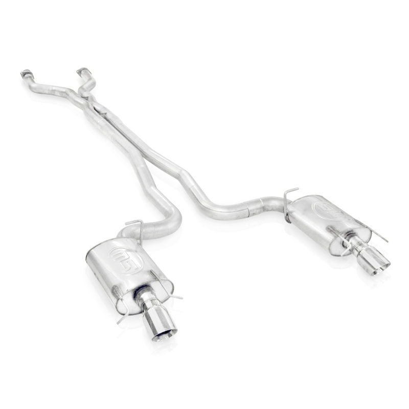 Stainless Works 2009-15 Cadillac CTS-V Sedan 3in Catback System X-Pipe S-Tube Mufflers 4in Tips thumbnail 2