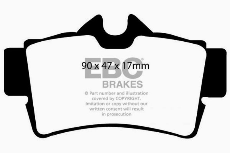 EBC 94-98 Ford Mustang 3.8 Ultimax2 Rear Brake Pads thumbnail 2