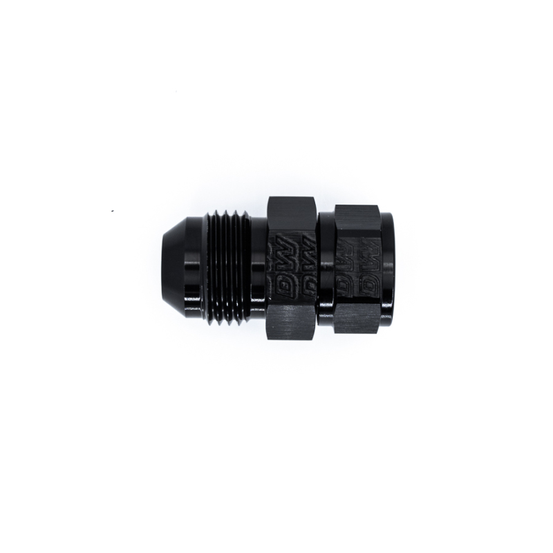 DeatschWerks 8AN Male Flare to Fuel Pump Outlet Barb Adapter - Anodized Matte Black thumbnail 6