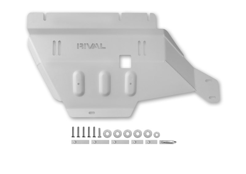 RIVAL 2015-2026 Ford F150 Powerboost Only Aluminum Transfer Case Skid Plate