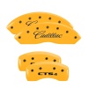 MGP 4 Caliper Covers Engraved Front Cadillac Rear CTS4 Yellow Finish Black Char 2005 Cadillac CTS thumbnail 9