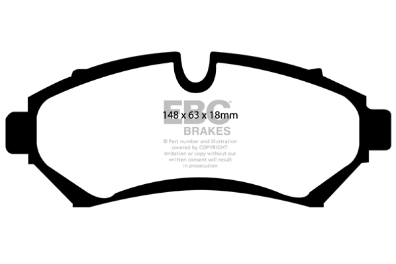 EBC 98-04 Cadillac Seville 4.6 Ultimax2 Front Brake Pads thumbnail 3