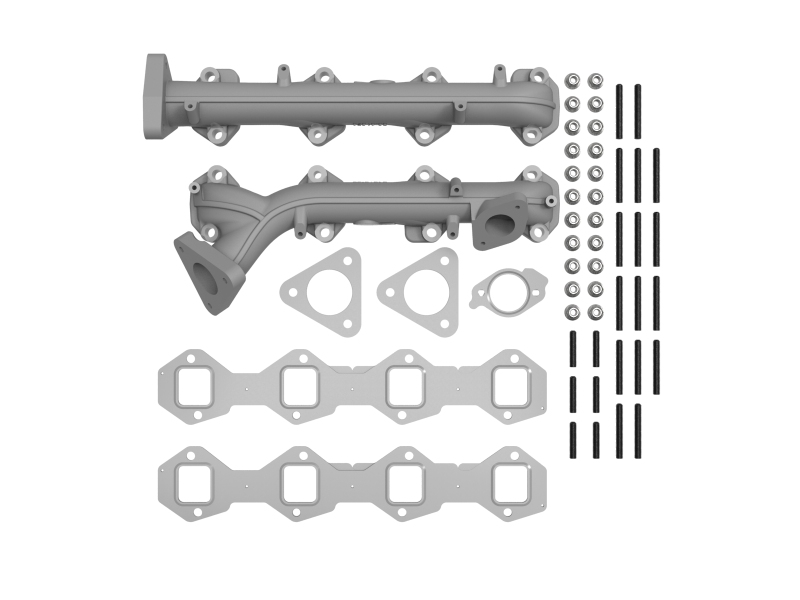 aFe BladeRunner Ported Ductile Iron Exhaust Manifold Ford Diesel Trucks 15-19 V8-6.7L (td) thumbnail 2