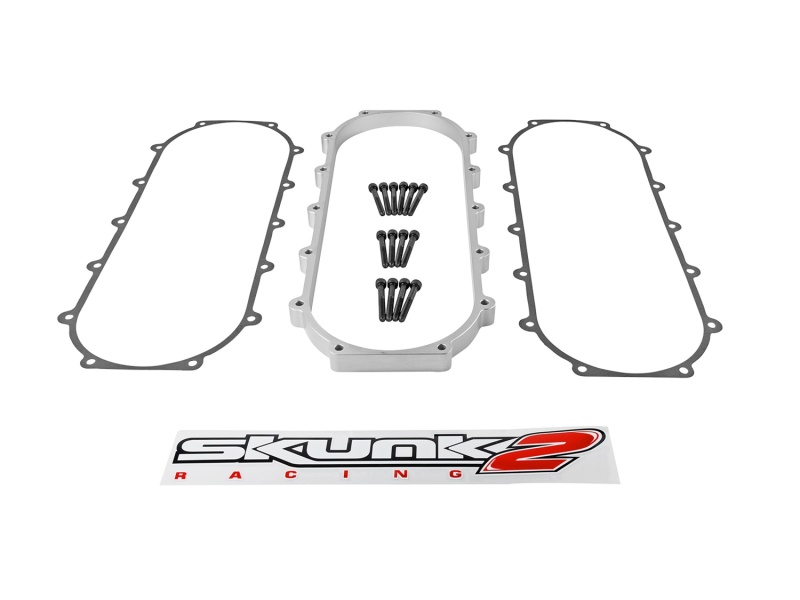 Skunk2 Ultra Series Honda/Acura Silver RACE Intake Manifold 1 Liter Spacer (Inc Gasket & Hardware) thumbnail 6
