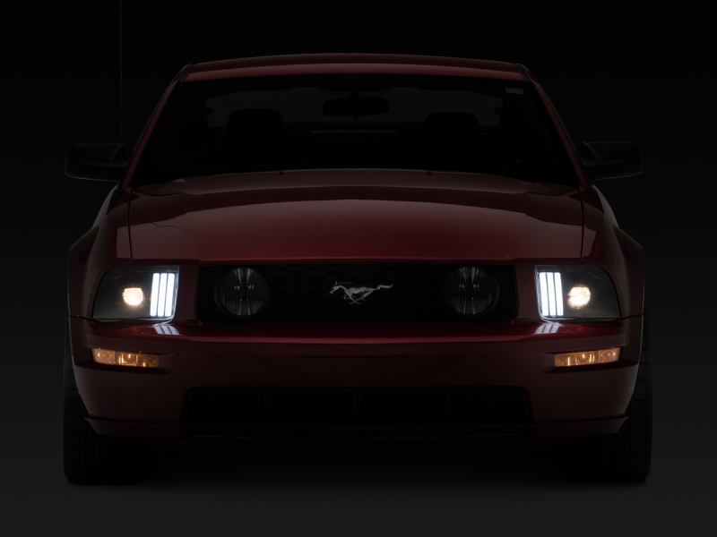 Raxiom 05-09 Ford Mustang w/ Halogen Projector Headlights- Black Housing (Clear Lens) (No GT500 ) thumbnail 8