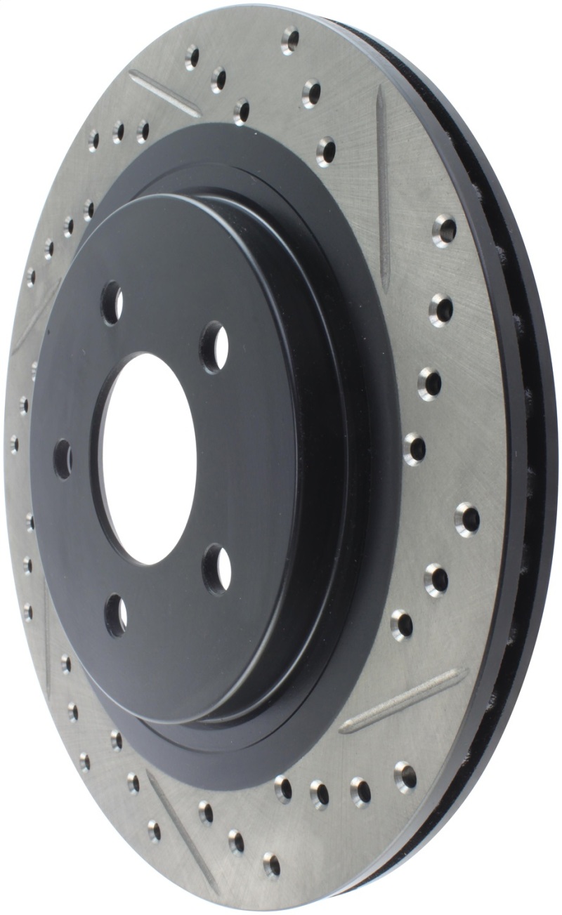 StopTech 05-10 Ford Mustang Slotted & Drilled Left Rear Rotor thumbnail 7