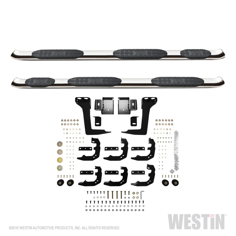 Westin 19-20 Ram 1500 Quad Cab w/ 6.5ft Bed PRO TRAXX 5 W2W Oval Nerf Step Bars - Stainless Steel thumbnail 4