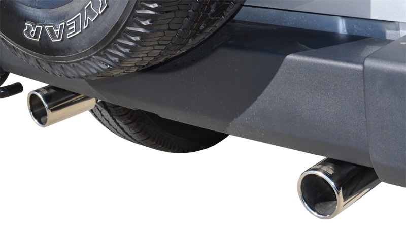 Corsa 2007-2011 Jeep Wrangler 3.8L/12-14 Wrangler 3.6L Polished Sport Axle-Back Exhaust thumbnail 6