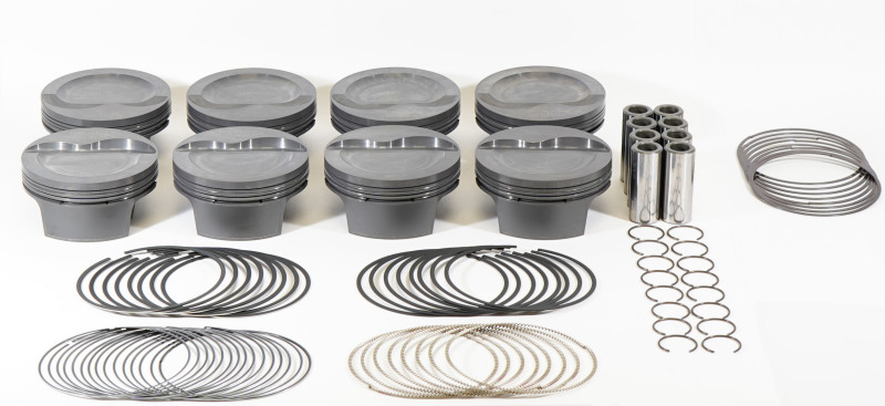 Mahle MS Piston Set SBF 348ci 4.040in Bore 3.4in Stroke 5.4in Rod .927 Pin -16cc 9.0 CR Set of 8 thumbnail 2