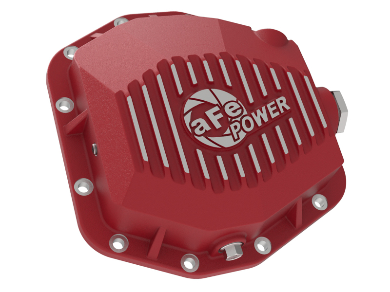 aFe Pro Series Rear Differential Cover Red 2018+ Jeep Wrangler (JL) V6 3.6L (Dana M220) thumbnail 7