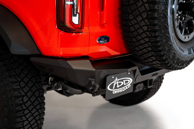 Addictive Desert Designs 2021+ Ford Bronco Rock Fighter Rear Bumper - Hammer Black thumbnail 7