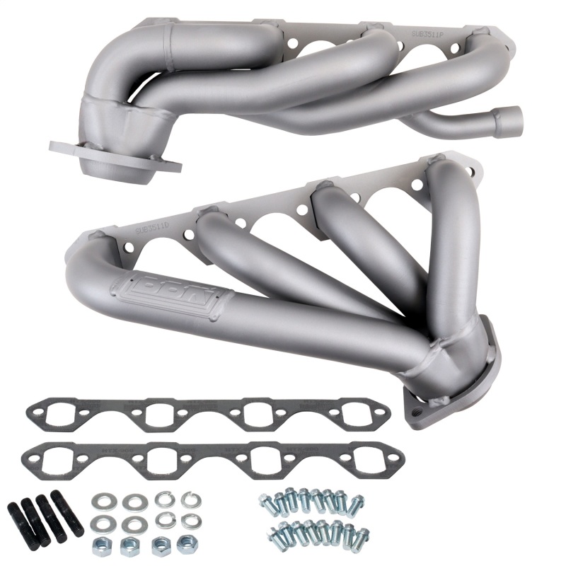 BBK 87-95 Ford F150 Truck 5.8 351 Shorty Unequal Length Exhaust Headers - 1-5/8 Titanium Ceramic thumbnail 7