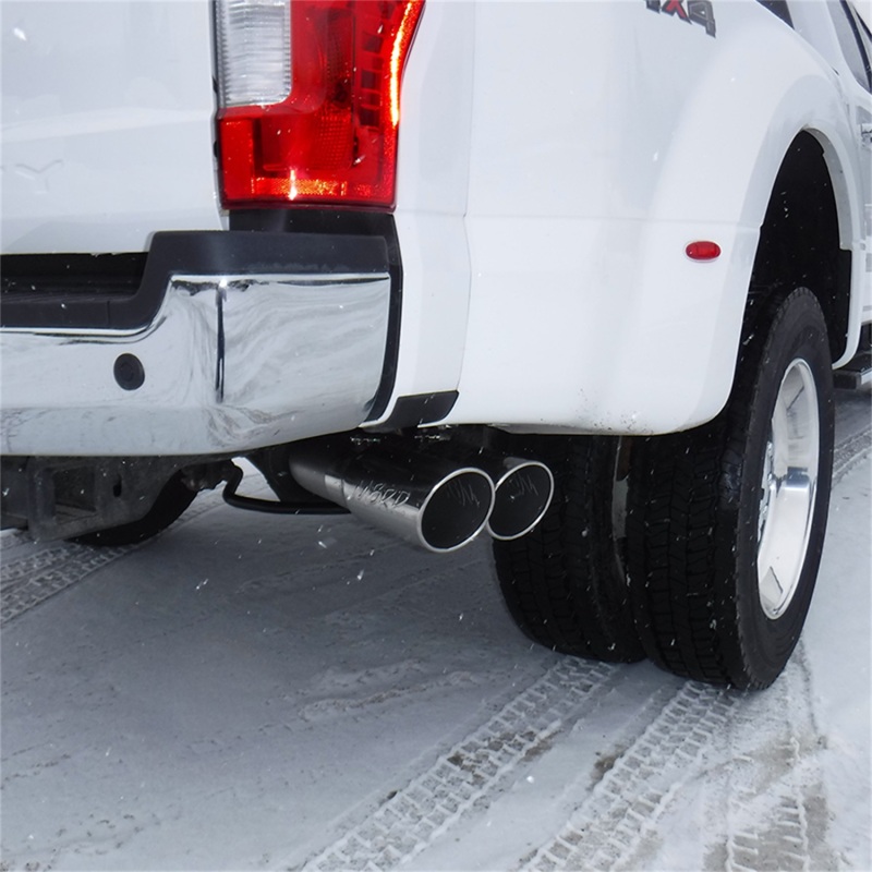 MBRP 17-19 Ford F-250/350/450 6.7L 4in Filter Back Single Side Dual Exit T409 Exhaust System thumbnail 6