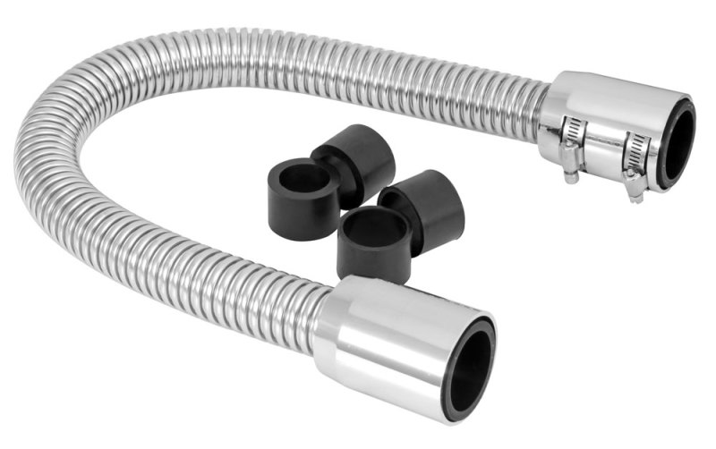 Spectre Magna Kool Radiator Hose Kit 30in W/Chrome End Covers