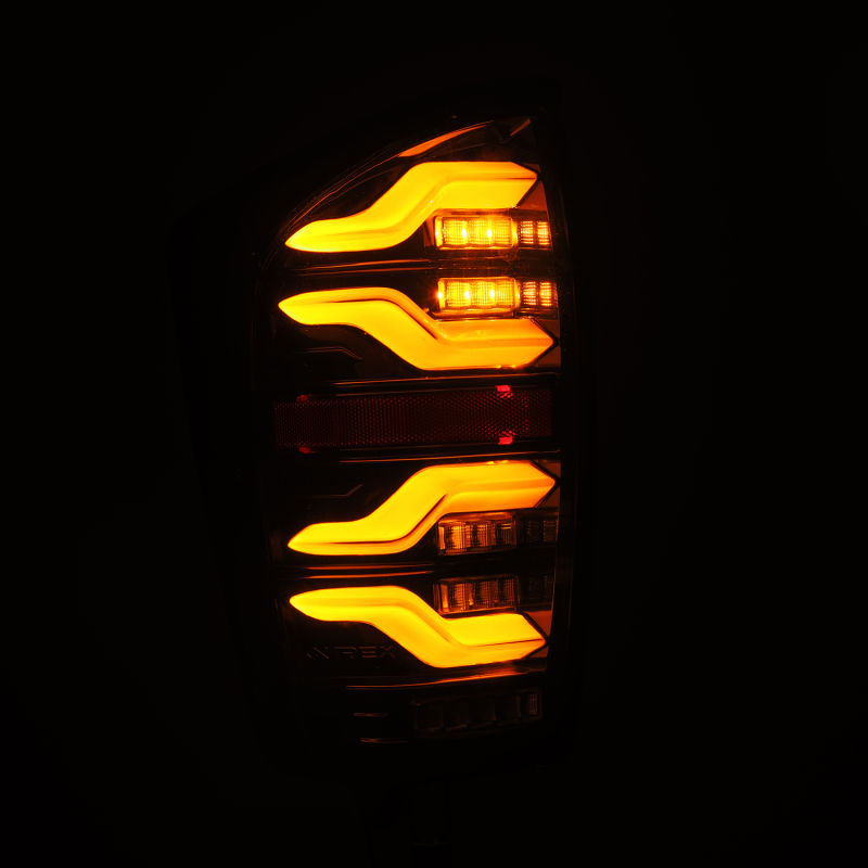 AlphaRex 16-21 Toyota Tacoma LUXX LED Taillights Alpha Blk w/Activ Light/Seq Signal thumbnail 4