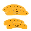 MGP 4 Caliper Covers Engraved Front & Rear Bowtie Yellow finish black ch thumbnail 8