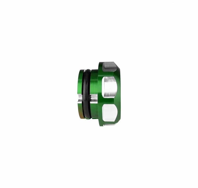 Sinister Diesel 13-17 Dodge/Ram 6.7 Cummins Billet Fuel Plug - Green thumbnail 5