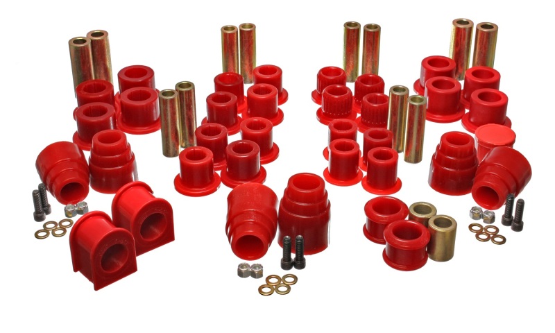 Energy Suspension 00-04 Ford Excursion 4WD Red Hyper-flex Master Bushing Set thumbnail 4