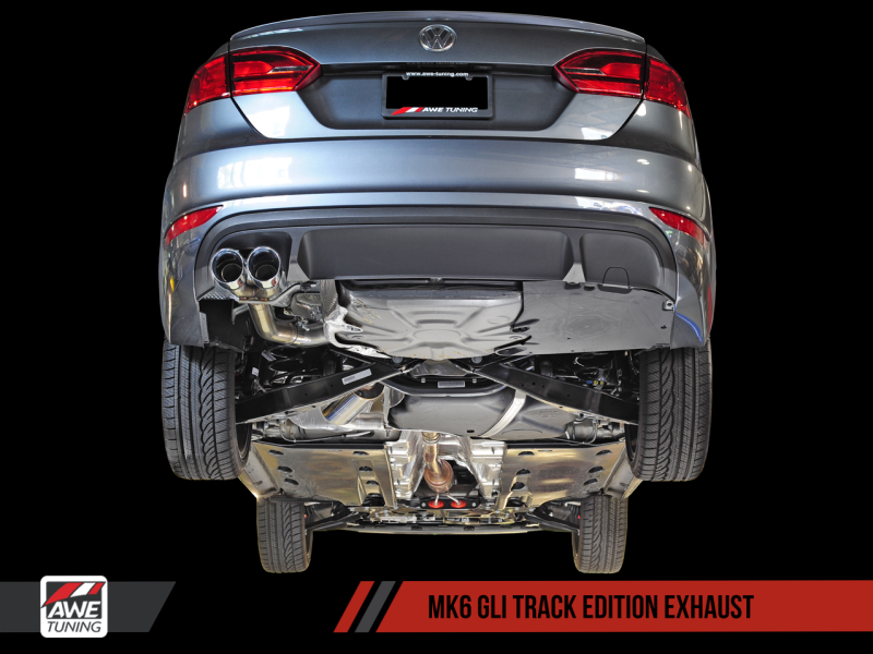 AWE Tuning Mk6 GLI 2.0T - Mk6 Jetta 1.8T Track Edition Exhaust - Diamond Black Tips thumbnail 3