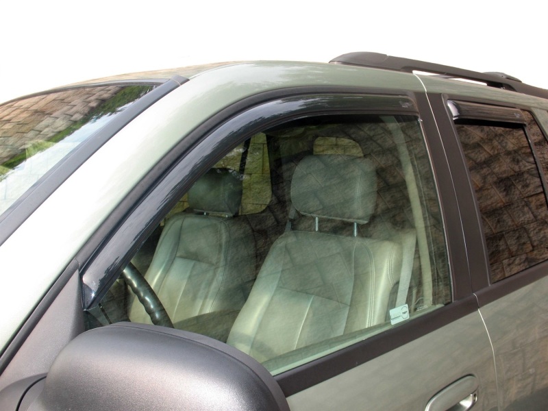 AVS 02-09 Chevy Trailblazer Ventvisor In-Channel Front & Rear Window Deflectors 4pc - Smoke thumbnail 2