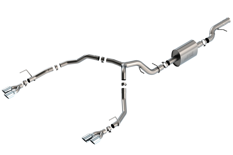 Borla 21-22 Chevrolet Tahoe 6.2L V8 2/4WD 4DR Brushed T-304 Stainless Steel S-Type Cat-Back Exhaust thumbnail 3