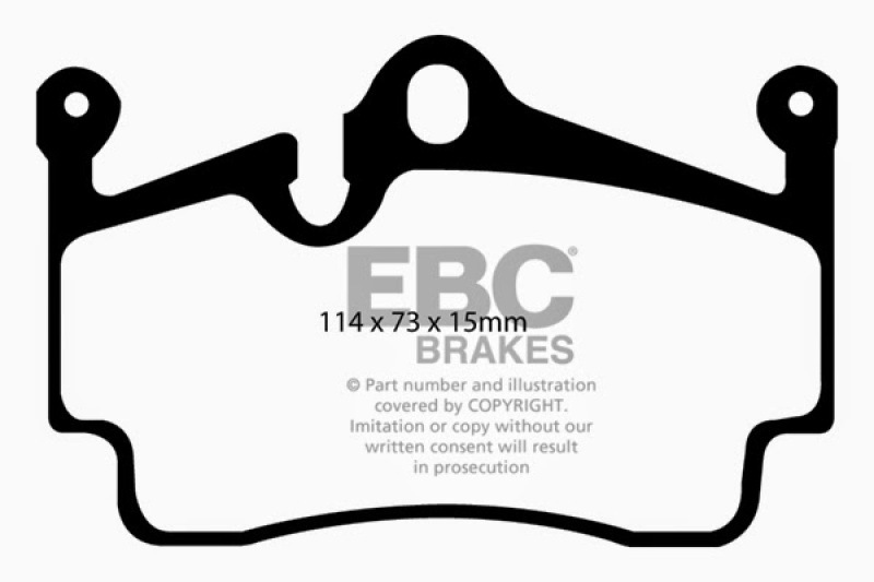 EBC Brakes Brake Rotor and Pad Combos S13KR1953 Disc Kit DP41920R+RK1668XD thumbnail 9