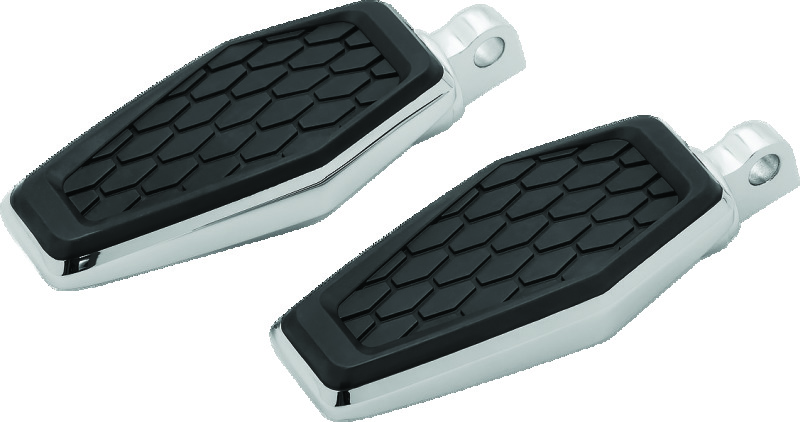 Kuryakyn Hex Pegs 5904 Foot Pegs, Hex, Aluminum/Rubber, Chrome, Harley-Davidson®, Pair thumbnail 3