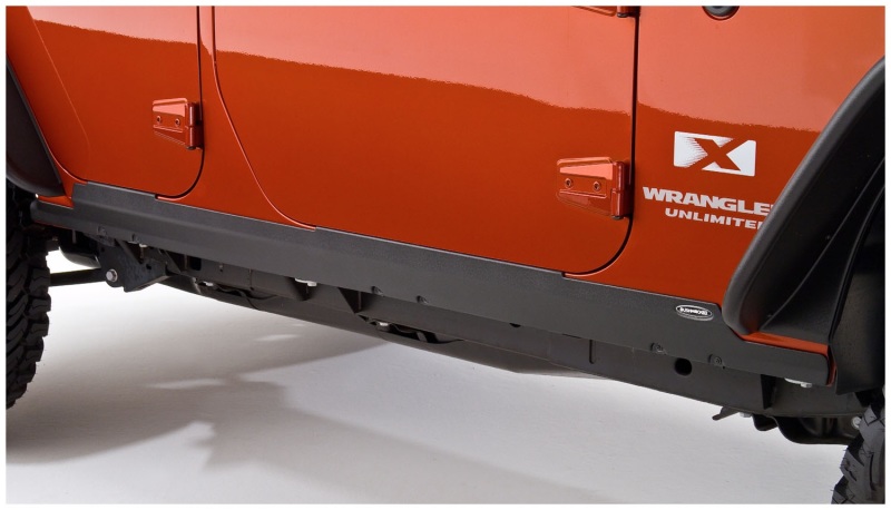 Bushwacker 07-18 Jeep Wrangler Unlimited Trail Armor Rocker Panel and Sill Plate Cover - Black thumbnail 4