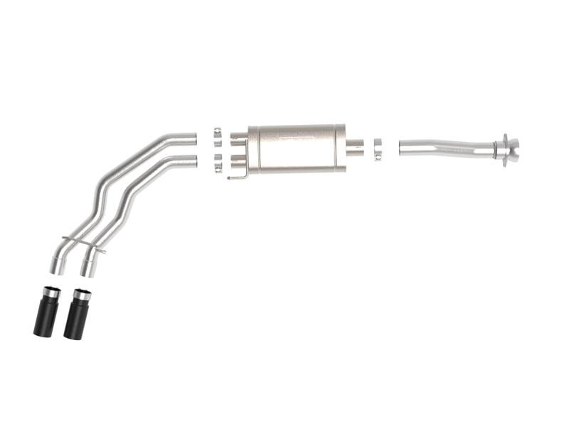 aFe Rebel 3in 409 SS Cat-Back Exhaust 2021 Ford F-150 V6 2.7L/3.5L (tt)/V8 5.0L w/ Black Tips thumbnail 9