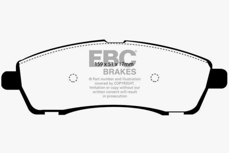 EBC 00-02 Ford Excursion 5.4 2WD Greenstuff Rear Brake Pads thumbnail 2