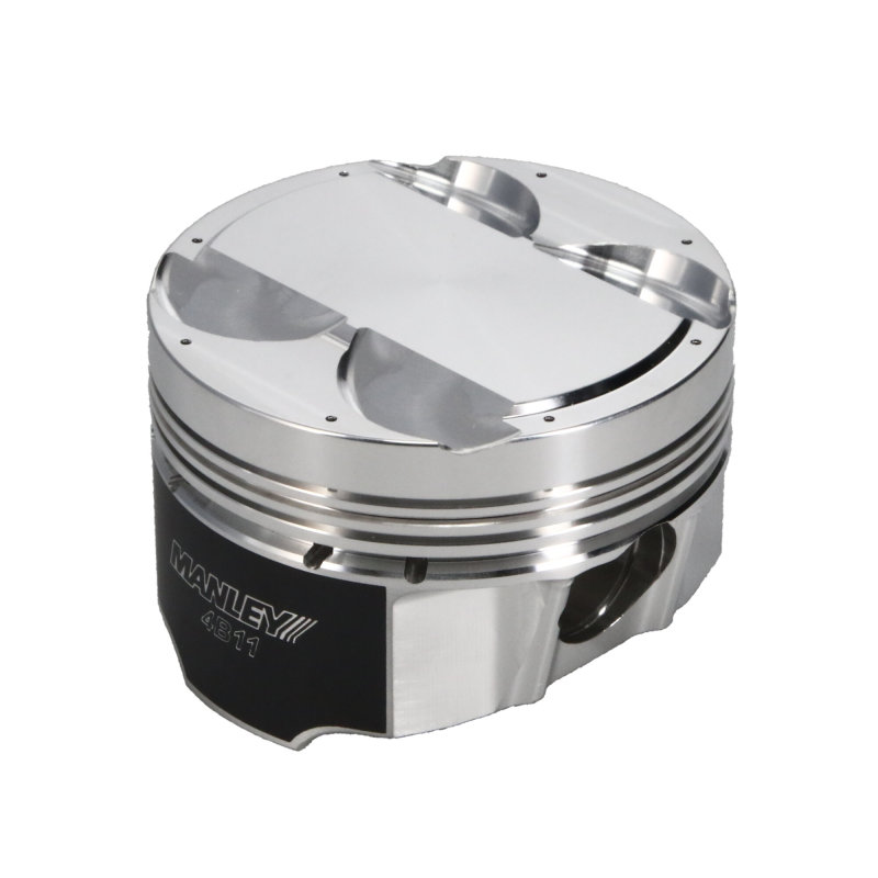 Manley Mitsubishi 4B11 86.5mm Bore 10.0:1 CR +2cc Dome Turbo Tuff Piston Set w/ Rings thumbnail 7