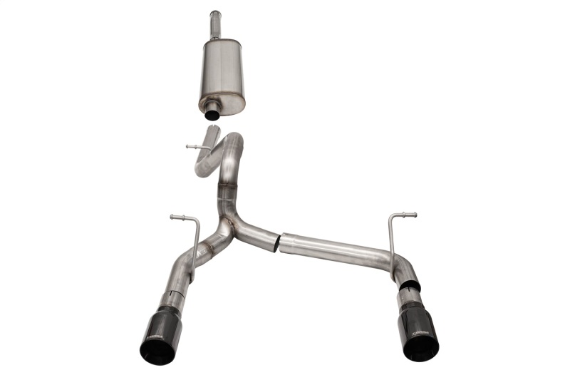 Corsa 2018-2025 Jeep Wrangler JLU 3.6L 2.75in Sport Cat-Back Exhaust w/ 4in Black Tips thumbnail 6