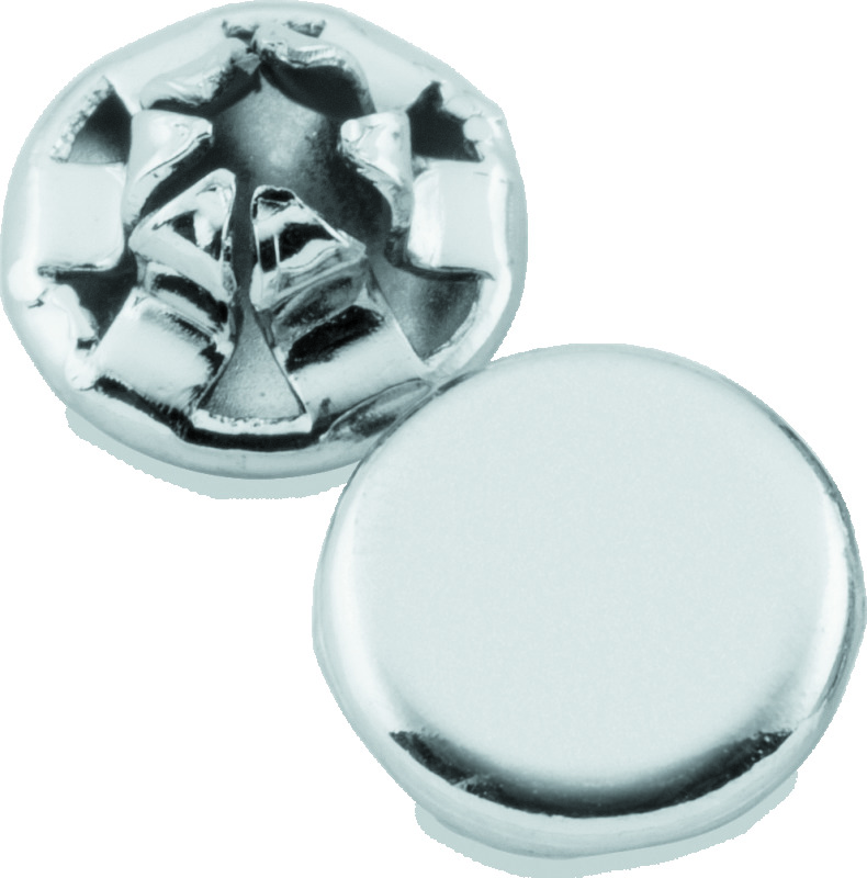 Kuryakyn Hot Spots Custom End Plugs 8114 Plugs, Chrome, 1/4 in. Allen Bolt, Set of 10 thumbnail 2